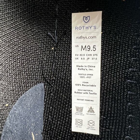 Rothy's The Driving Loafer in Black Men’s Size 9.5 - Picture 10 of 10